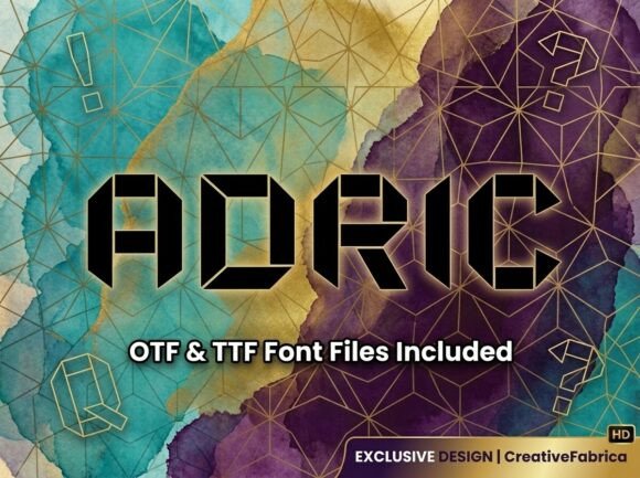 Adric: A Modern Display Font for Business