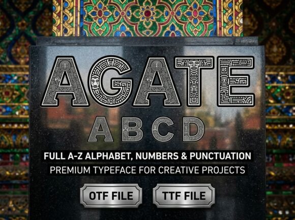 Agate: A Bold Display Font