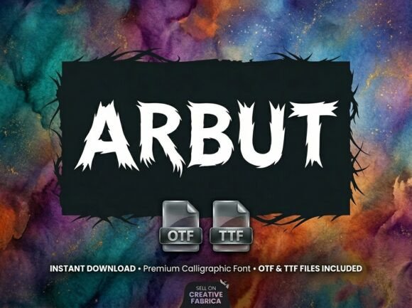 Arbut: A Wild Display Font