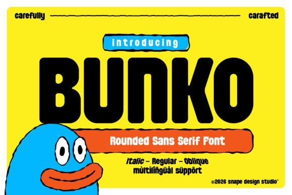 Bunko: A Friendly Font for Business Branding