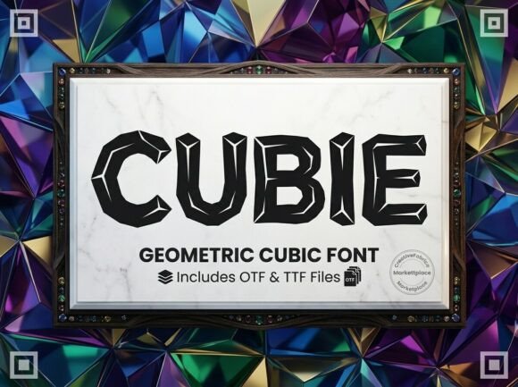 Cubie Font: Bold Display for Web Design