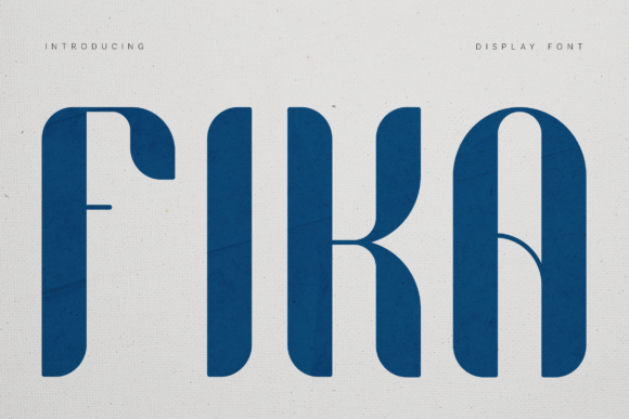 Fika: A Premium Display Font for Business Branding