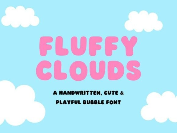 Fluffy Clouds Font for Business Branding
