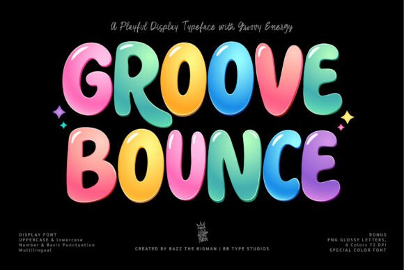 Groove Bounce Font for Web Design