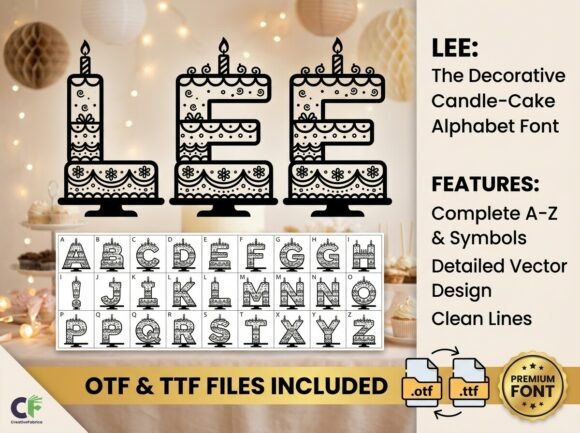 Lee Font: Whimsical Display for Creative Makers