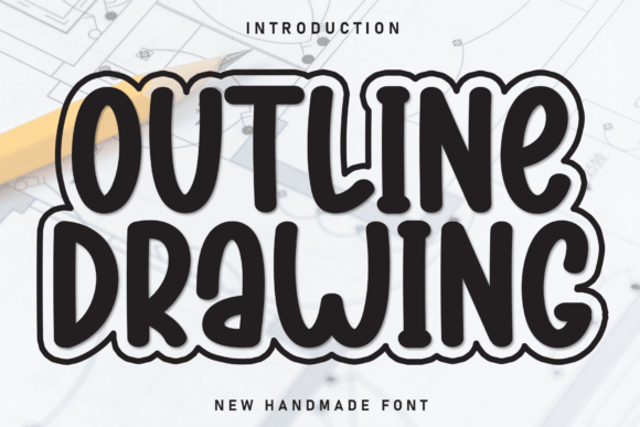 Outline Drawing Font
