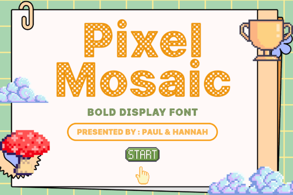 Pixel Mosaic Font for Bold Branding