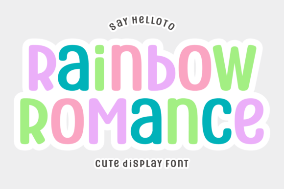 Rainbow Romance Font Review