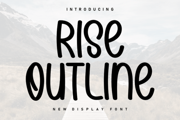 Rise Outline Font for Creative Projects