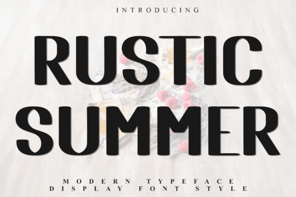 Rustic Summer Font for Creative Makers