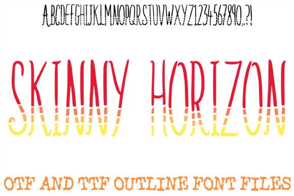 Skinny Horizon Font for Bold Campaigns