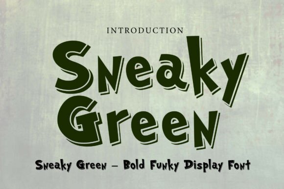 Sneaky Green Font for Bold Branding