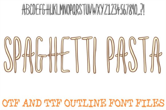 Spaghetti Pasta Font Review