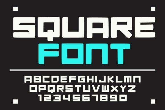 Square Font: Bold and Futuristic