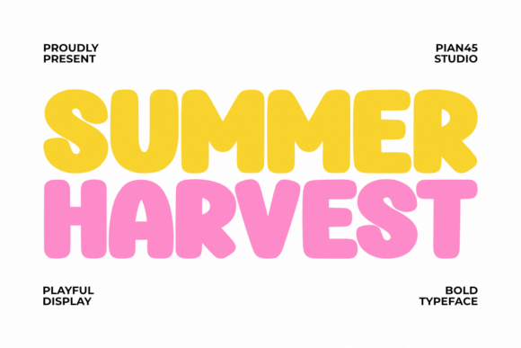 Summer Harvest Font for Creative Projects