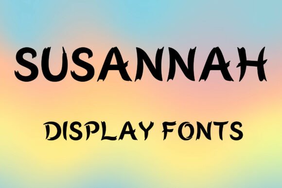 Susannah: A Bold Display Font for Editorial Design