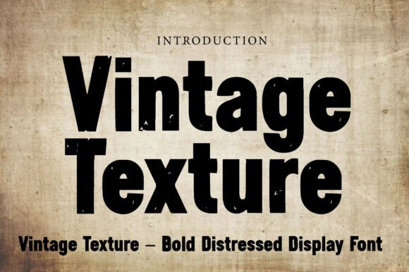 Vintage Texture Font